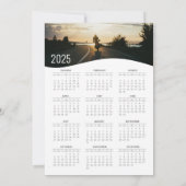 Unieke kerst Kaart met foto en 2025 kalender (Achterkant)