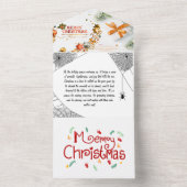 Unieke kerst Kaart – Uw bericht toevoegen voor een (Binnen)