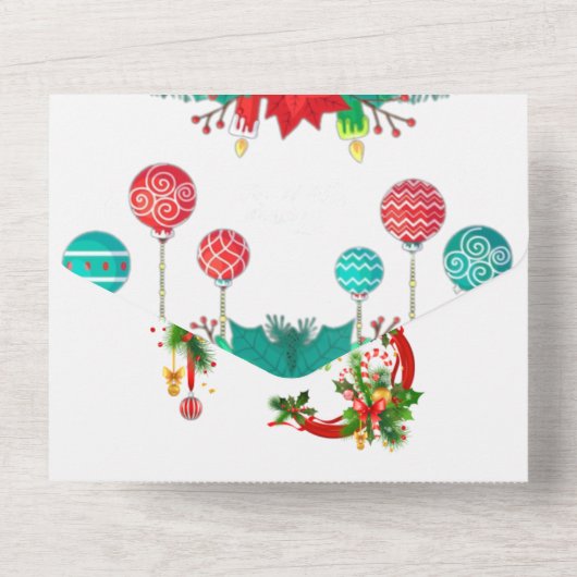 Unieke kerst Kaart – Uw bericht toevoegen voor een (Achterkant)