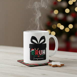Unieke kerst koffiemok eenvoudig leuk grote koffiekop