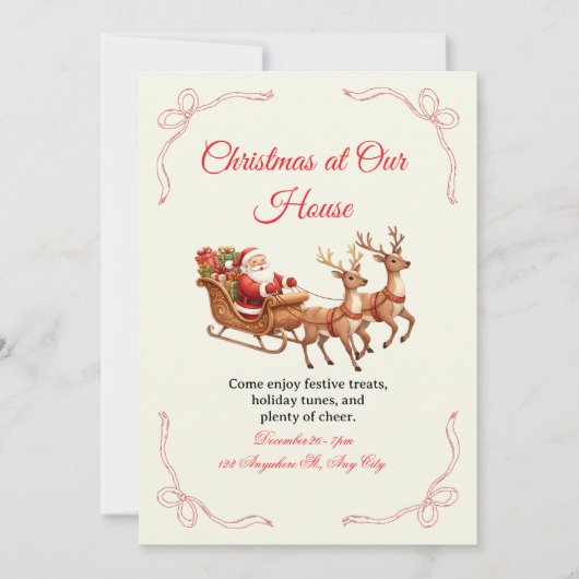 Unieke Kerst Uitnodiging Ontwerpen – Creatief  (Voorkant)