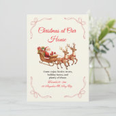 Unieke Kerst Uitnodiging Ontwerpen – Creatief  (Staand voorkant)