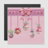 Unieke kerstballen Magnetische Kaart (Voorkant / Achterkant)