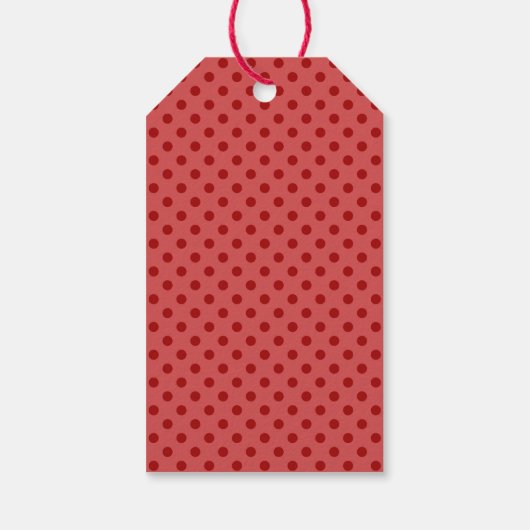 Unieke kerstboom in rood Groen op Witte Douane Cadeaulabel (Achterkant)