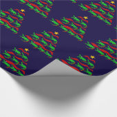 Unieke kerstboom voor alligator cadeaupapier (Hoek)