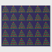 Unieke kerstboom voor alligator cadeaupapier (Vlak)