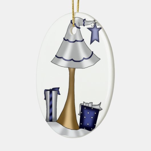 Unieke kerstboomversiering keramisch ornament (Links)