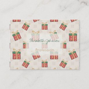 Unieke kerstcadeaudozen - Doddles Pattern Visitekaartje
