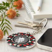 Unieke Kerstcadeaus Foto Tulp Sleutelhanger (Voorkant Rechts)