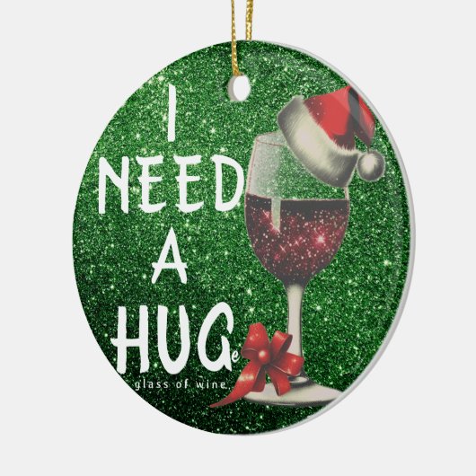 Unieke kerstcadeaus voor wijnliefhebbers | glinste keramisch ornament (Links)