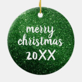 Unieke kerstcadeaus voor wijnliefhebbers | glinste keramisch ornament (Achterkant)