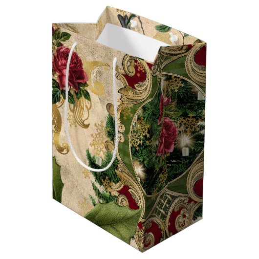  unieke kerstcadeautas medium cadeauzakje (Achterkant Gekanteld)