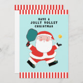 Unieke kerstfeestkaarten met Pickleball Feestdagenkaart (Voorkant / Achterkant)