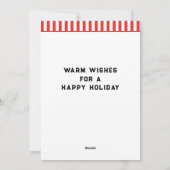 Unieke kerstfeestkaarten met Pickleball Feestdagenkaart (Achterkant)