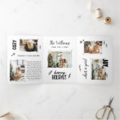 Unieke Kerstfoto Collage Vakantie Kaart (Binnen)