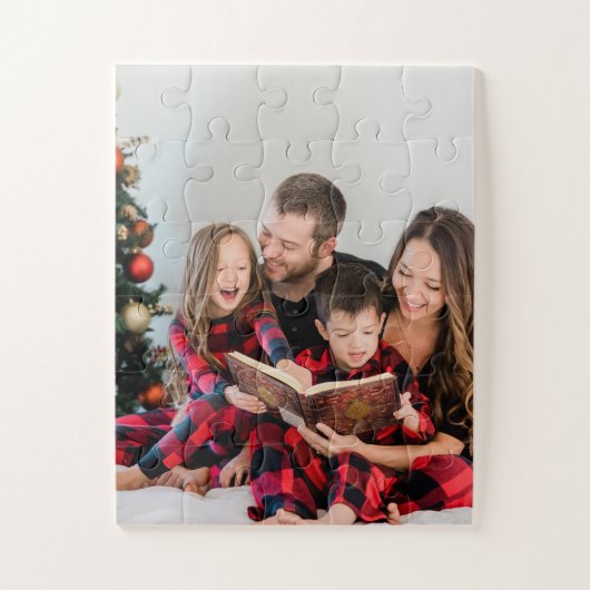 Unieke kerstfoto gepersonaliseerd legpuzzel (Verticaal)