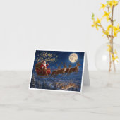 unieke kerstkaart kaart (Gele Bloem)