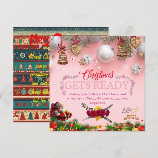 Unieke Kerstkaart voor Familie en Vrienden (Voorkant / Achterkant)