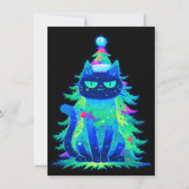 Unieke kerstkaarten met katten feestdagenkaart