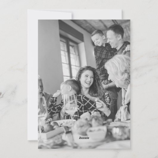 Unieke kerstkrant feestdagenkaart (Achterkant)