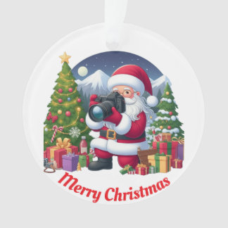 Unieke Kerstman foto's maken Ornament