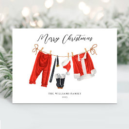 Unieke Kerstman Kerstmis Niet-Foto Feestdagenkaart