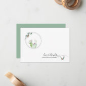 Unieke Kerstmis Dankjewelkaart Notitiekaartje (Voorkant / Achterkant in situ)