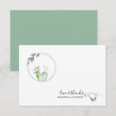 Unieke Kerstmis Dankkaart Notitiekaartje (Voorkant / Achterkant)