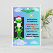 Unieke kerstprintbare kaart, Vrede en vreugde Feestdagenkaart (Staand voorkant)