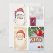 Unieke kerstuitnodigingen kaart (Achterkant)