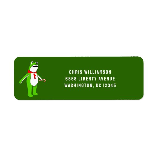 Unieke Kerstvakantie Etiket (Voorkant)