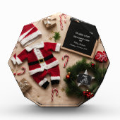 Unieke kerstzwangerschapsaankondiging fotoblokken (Voorkant)