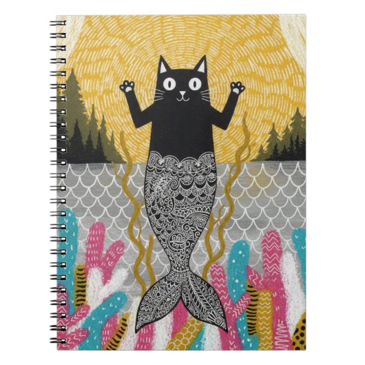 Unieke Kitty Zeemeermin Notitieboek (Voorkant)