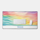 Unieke klant regenboog gekleurde bureaumat (Keyboard & Muis)