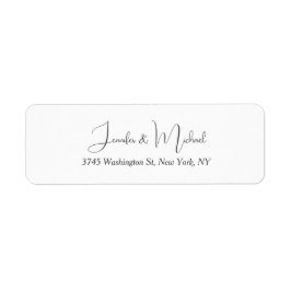 Unieke klassieke bruiloft kalligrafie handschrift etiket