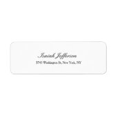 Unieke Klassieke Creatieve Plain Zwart & Wit Etiket (Voorkant)