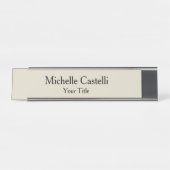 Unieke, klassieke Eenvoudige professionele Bureau Naambordje (Voorkant)