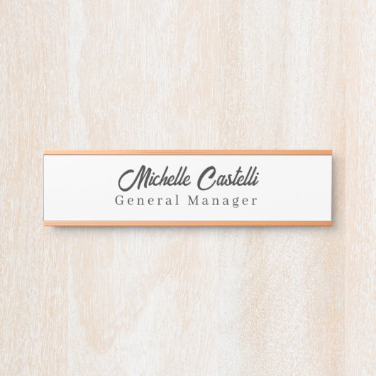 Unieke, klassieke Eenvoudige professionele Deurbordje (Voorkant)