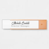 Unieke, klassieke Eenvoudige professionele Deurbordje (Voorkant)