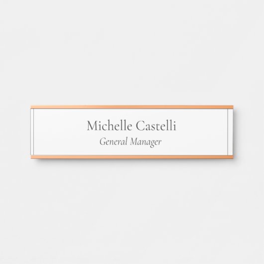 Unieke, klassieke Eenvoudige professionele Deurbordje (Voorkant)