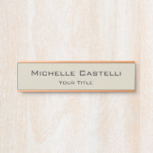 Unieke, klassieke Eenvoudige professionele Deurbordje (Voorkant)