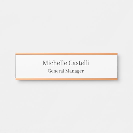 Unieke, klassieke Eenvoudige professionele Deurbordje (Voorkant)