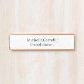 Unieke, klassieke Eenvoudige professionele Deurbordje (Voorkant)