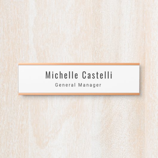 Unieke, klassieke Eenvoudige professionele Deurbordje (Voorkant)