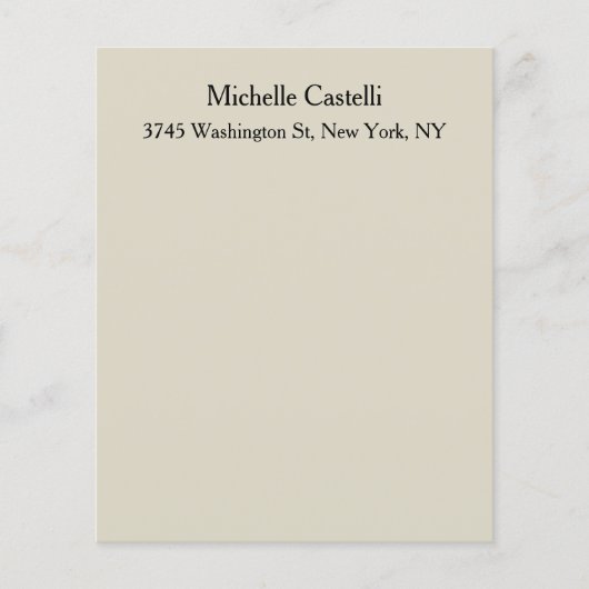 Unieke, klassieke Eenvoudige professionele Flyer (Voorkant)