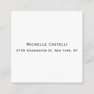 Unieke, klassieke Eenvoudige professionele Informatiekaartje