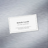 Unieke, klassieke Eenvoudige professionele Magnetisch Visitekaartje (Voorbeeld)