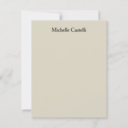 Unieke, klassieke Eenvoudige professionele Notitiekaartje (Voorkant)