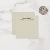 Unieke, klassieke Eenvoudige professionele Notitiekaartje (Voorkant / Achterkant in situ)