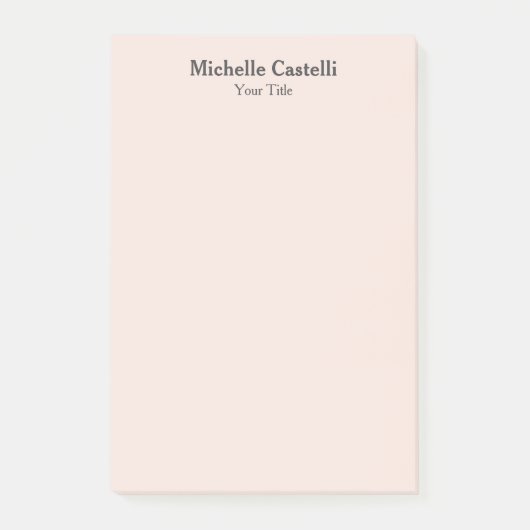 Unieke, klassieke Eenvoudige professionele Post-it® Notes (Voorkant)